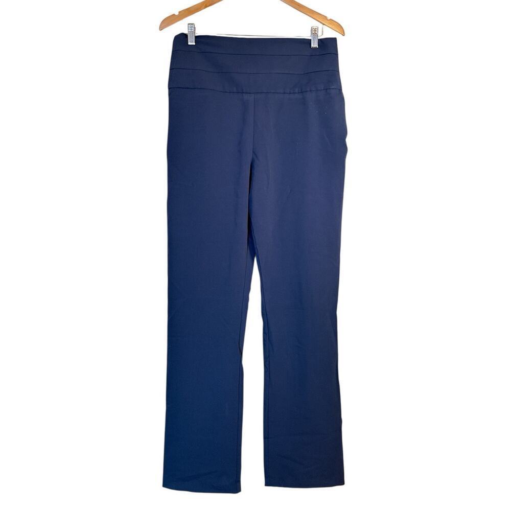 Venus Women's High Waisted Straight Leg Stretch Dress Pants Size 14 Navy NWT